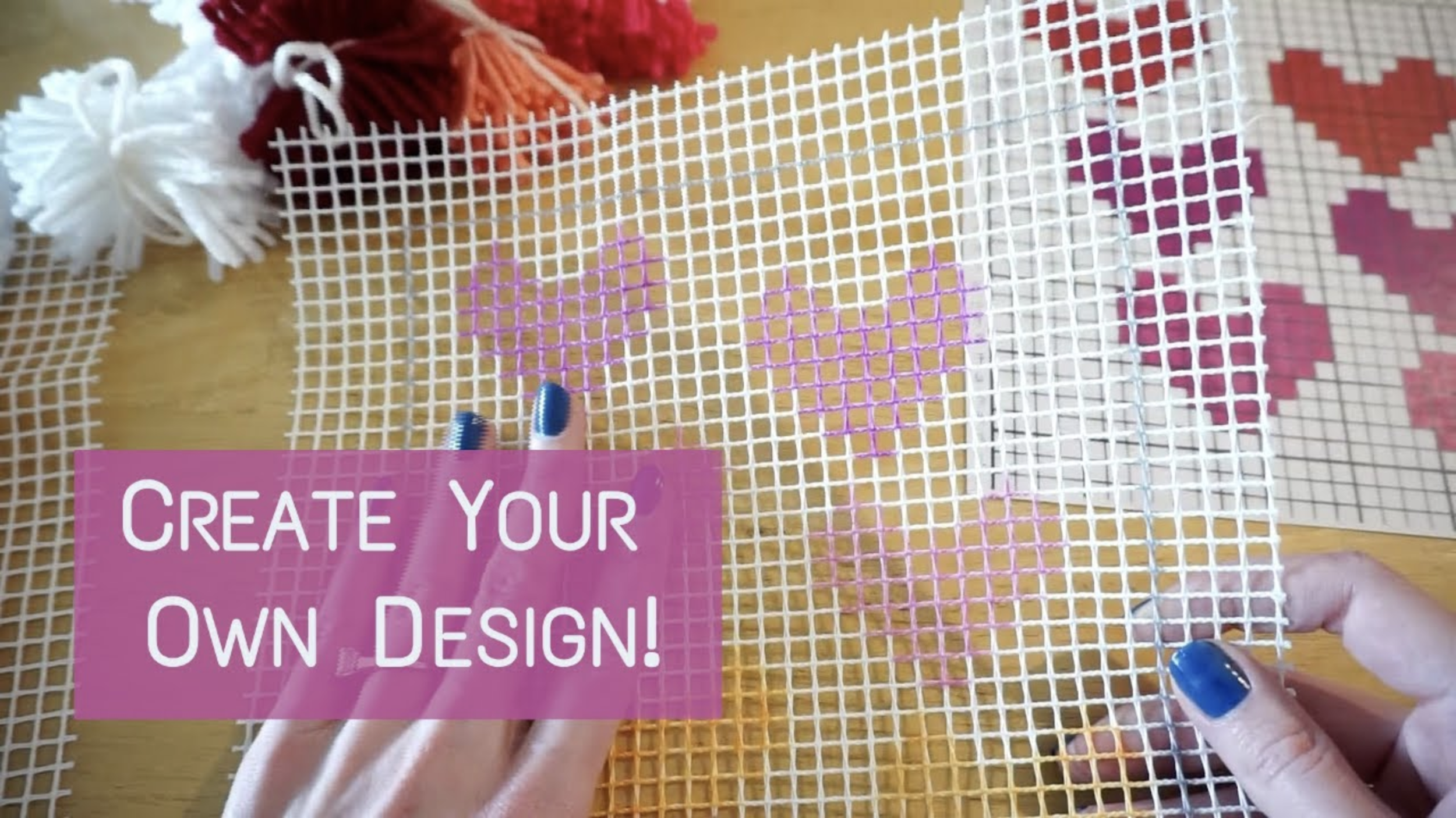 diy latch hook kit — knitting house square